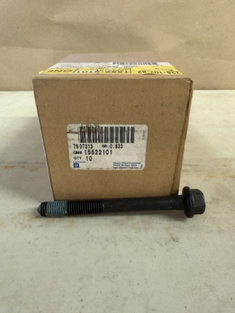 GM NOS Hex Head Bolt Pk Of 9 #15522101